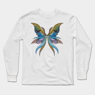 Fairy Wing Zentangle 1 Long Sleeve T-Shirt